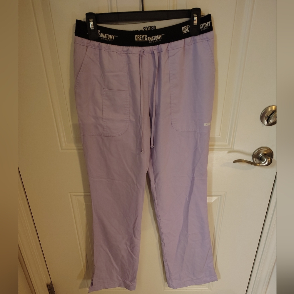 Grey's Anatomy By Barco Active Size Small Lavender Scrub Pants